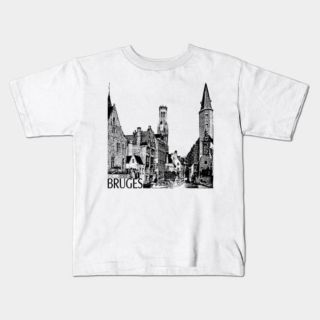 Bruges Kids T-Shirt by TravelTs